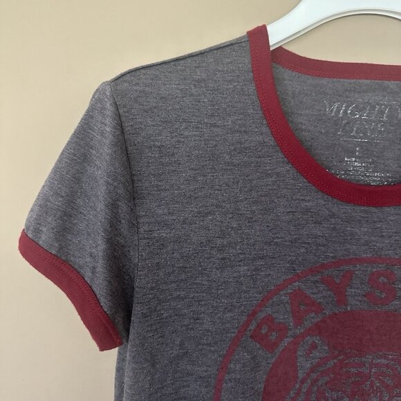 Vintage Bayside Tigers Saved By the Bell Tshirt Fitted Women L Ringer Tee 1990s - Picture 3 of 5